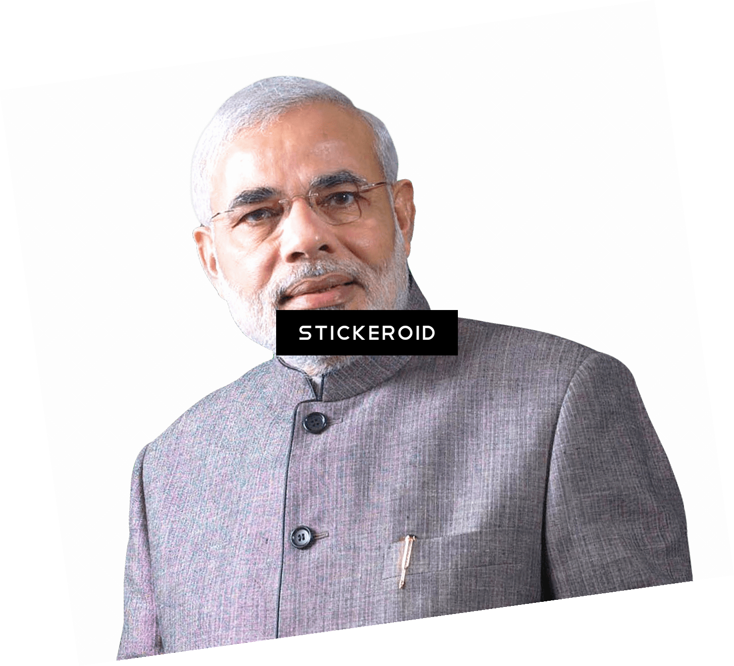 Narendra Modi Grey Front - Senior Citizen (1454x1319), Png Download