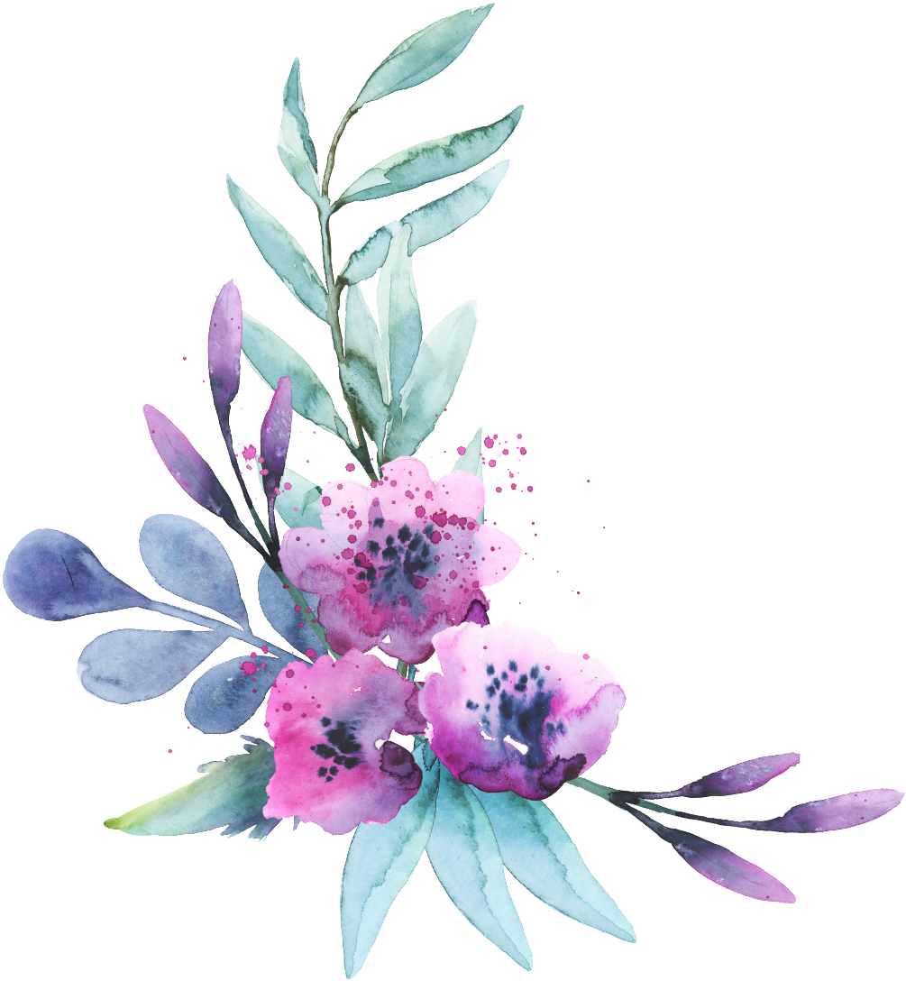 This Graphics Is Can Purple Flower Transparent Decorative - Portable Network Graphics (1024x1115), Png Download