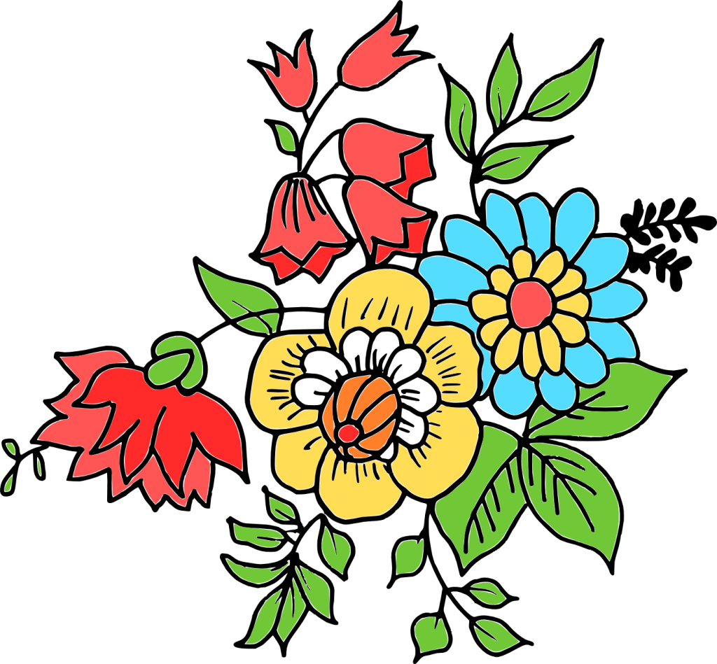 File Format Png File Size 369 33 Kb Free Flower Drawing - Flowers Drawings Png (1024x949), Png Download