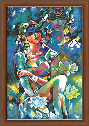 Radha Krishna (500x500), Png Download