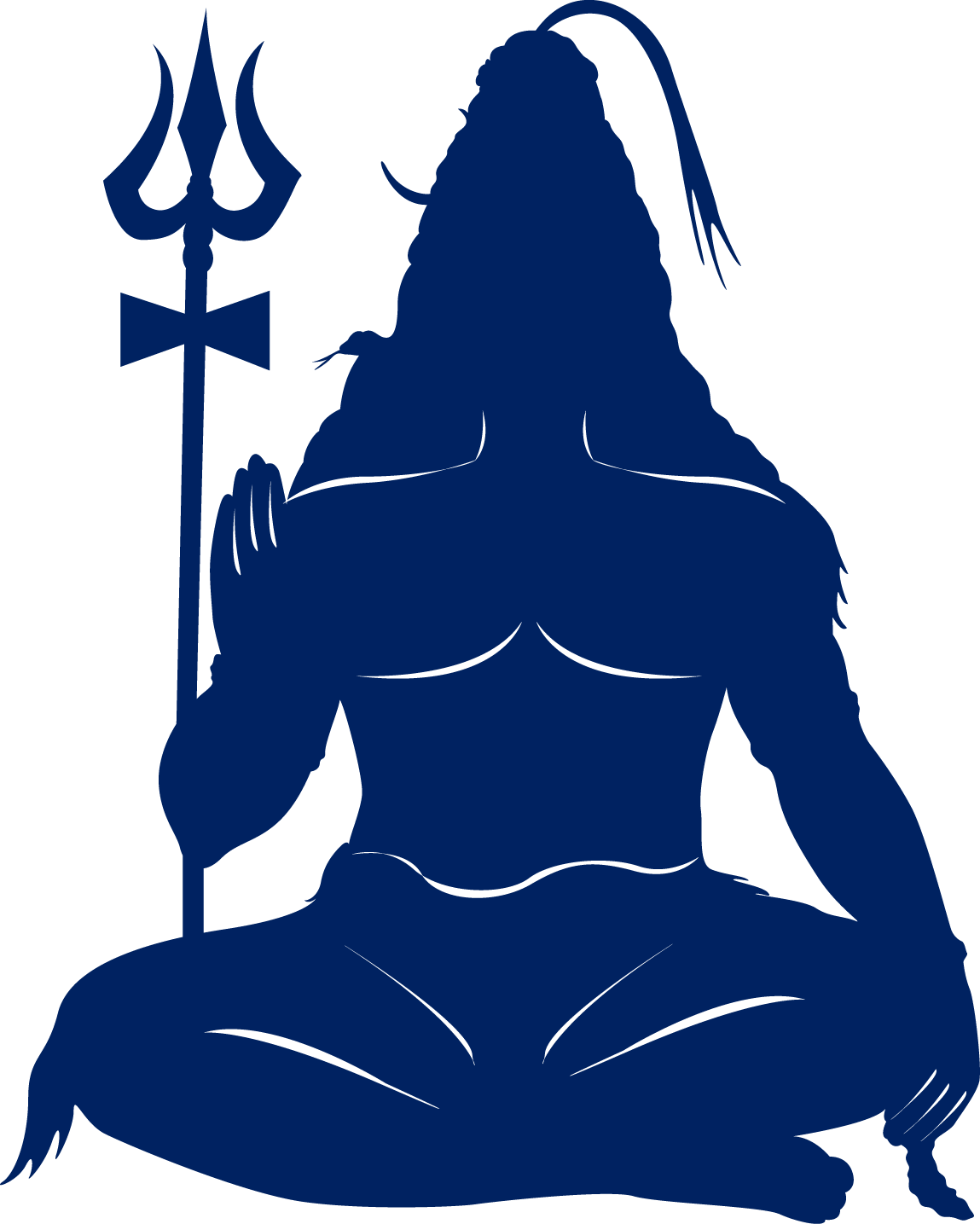 Brahma Vishnu Shiva Durga - Lord Shiva Silhouette (1149x1435), Png Download