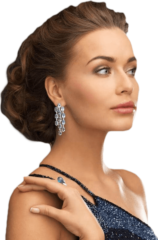 Woman Wearing Jewellery - Photo Shoot (522x791), Png Download
