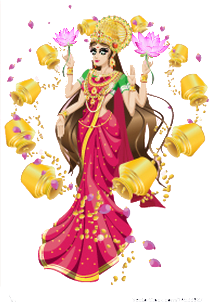 Lakshmi (734x1080), Png Download