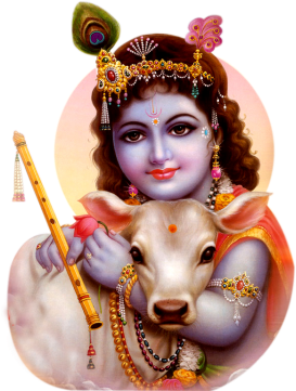 God Jesus Christ Fantasy Religion - Lord Krishna (480x360), Png Download