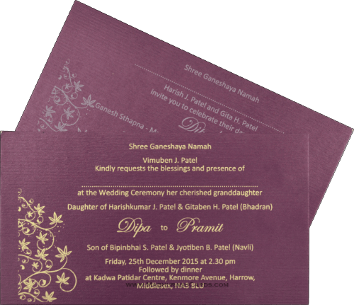Hindu Wedding Cards - Brochure (500x431), Png Download