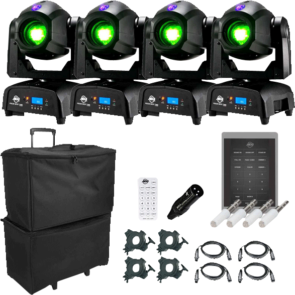 American Dj Focus Spot Two High Powered 75w Led Moving - (4) American Dj Focus Spot Two High Powered 75w Led (600x600), Png Download