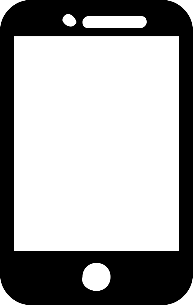 Mobile Phone Model Comments - Smartphone Black And White Clipart Png (620x980), Png Download