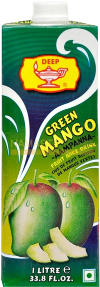Deep Green Mango Juice - Deep Green Mango Aam Pana Drink 1 Liter (600x600), Png Download