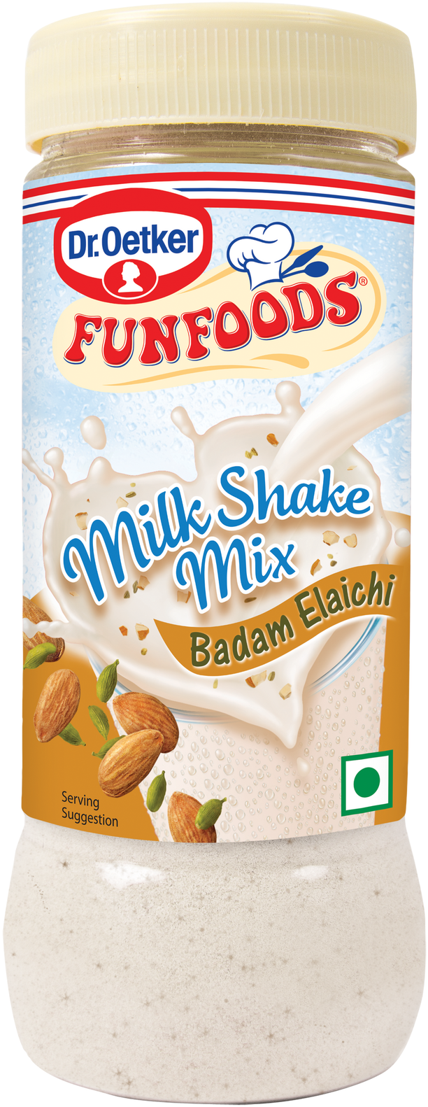 Funfoods Milk Shake Mix (636x1589), Png Download