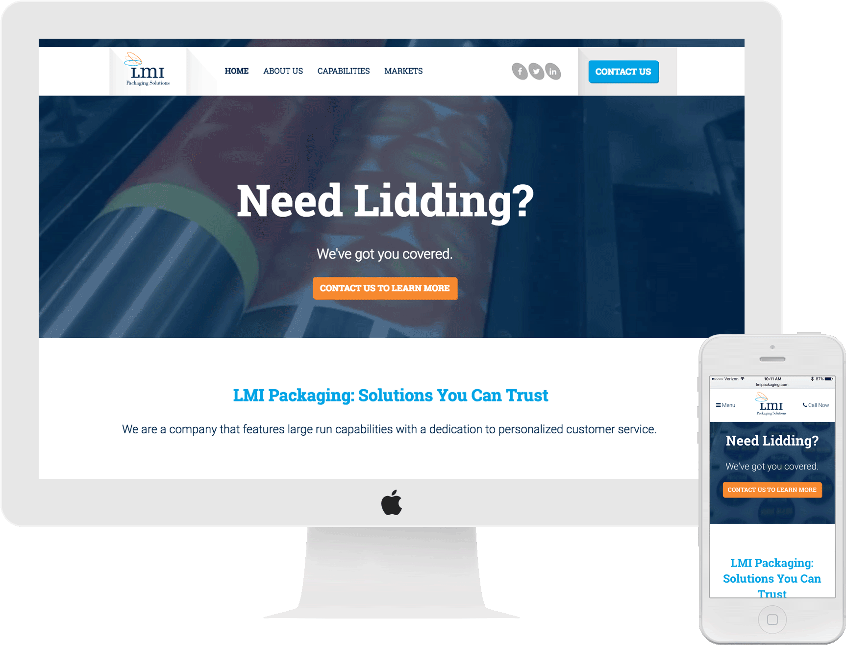 Lmi Packaging Was Looking For A New Website That Would - Photography (1804x1527), Png Download