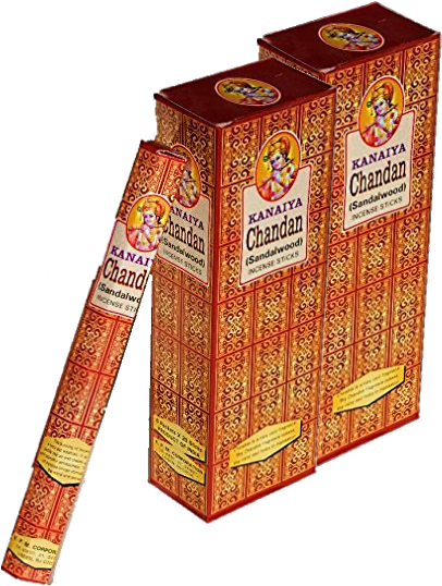 Kanaiya Sandalwood Incense Sticks - False Sandalwood Incense Sticks From India - 120 Sticks (412x539), Png Download