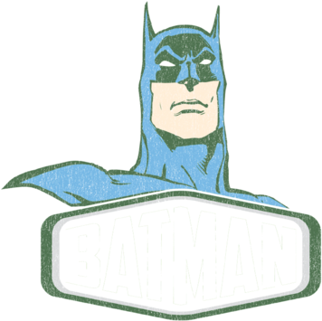 Dc Comics Batman Sign Youth T Shirt - 3" Large Button-batman Action Figure (400x354), Png Download