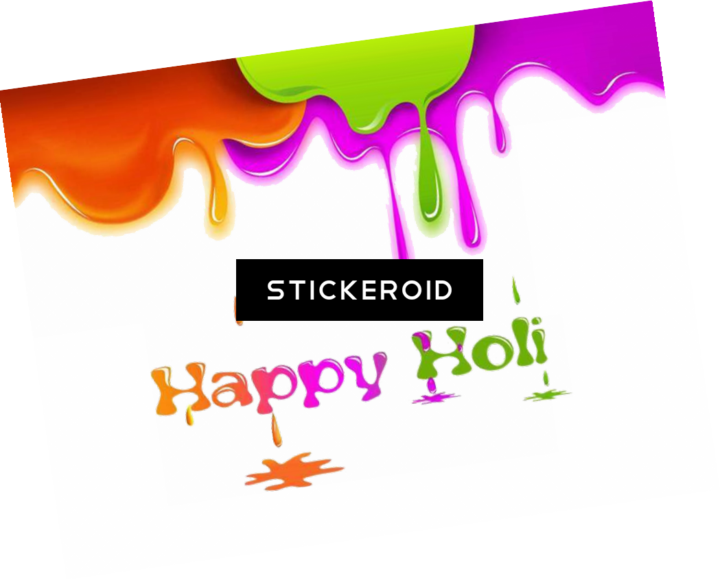Happy Holi Text - Eco Friendly Holi Festival (1049x846), Png Download