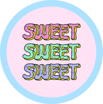 Sweet - Sweet Donuts Pastel (355x360), Png Download