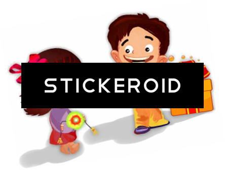 Raksha Bandhan Holidays - Cartoon Raksha Bandhan Png (444x338), Png Download