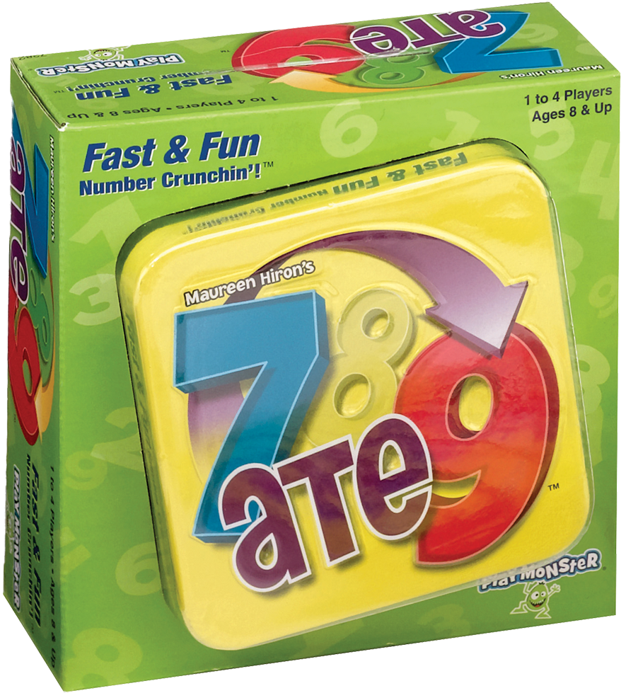 7 - Playmonster 7 Ate 9 Fast And Fun Number Crunchin'! (1000x1000), Png Download