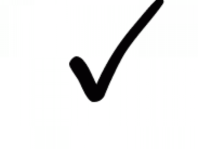 Check Mark Picture - Check Mark Black Jpg (640x480), Png Download