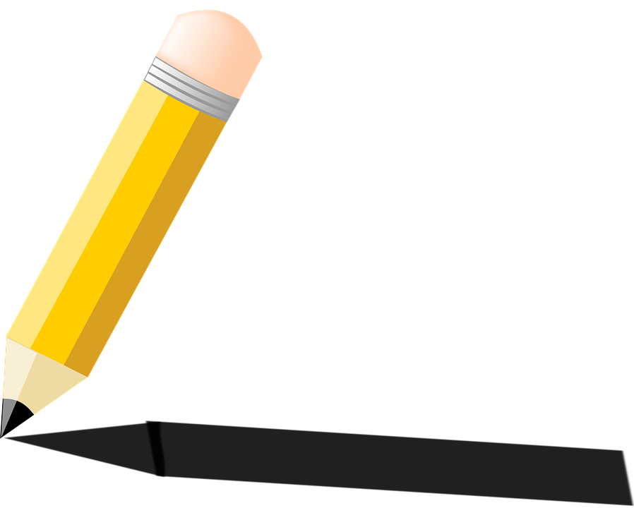 Yellow Pencil Cliparts 23, Buy Clip Art - Pencil Shadow (898x720), Png Download