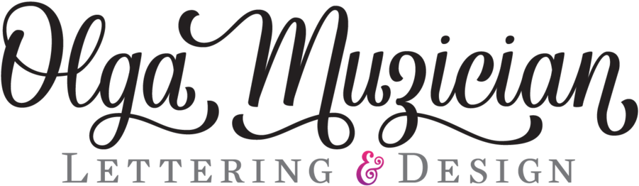 Compass Coffee Lettering Olga Muzician Rh Olgamuzician - Lettering Olga (1000x366), Png Download