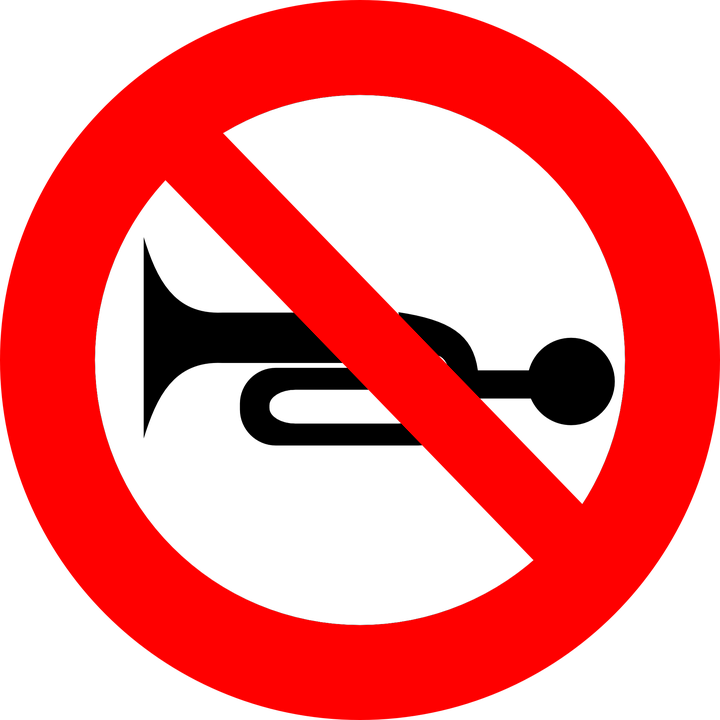 Stop Bullying Cliparts 13, Buy Clip Art - No Blowing Of Horn (720x720), Png Download
