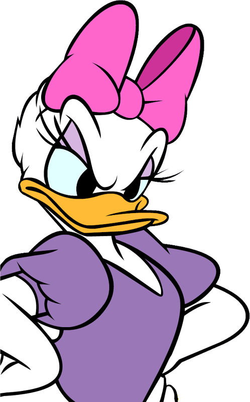 Daisy Duck - Daisy Duck Angry Face (498x800), Png Download