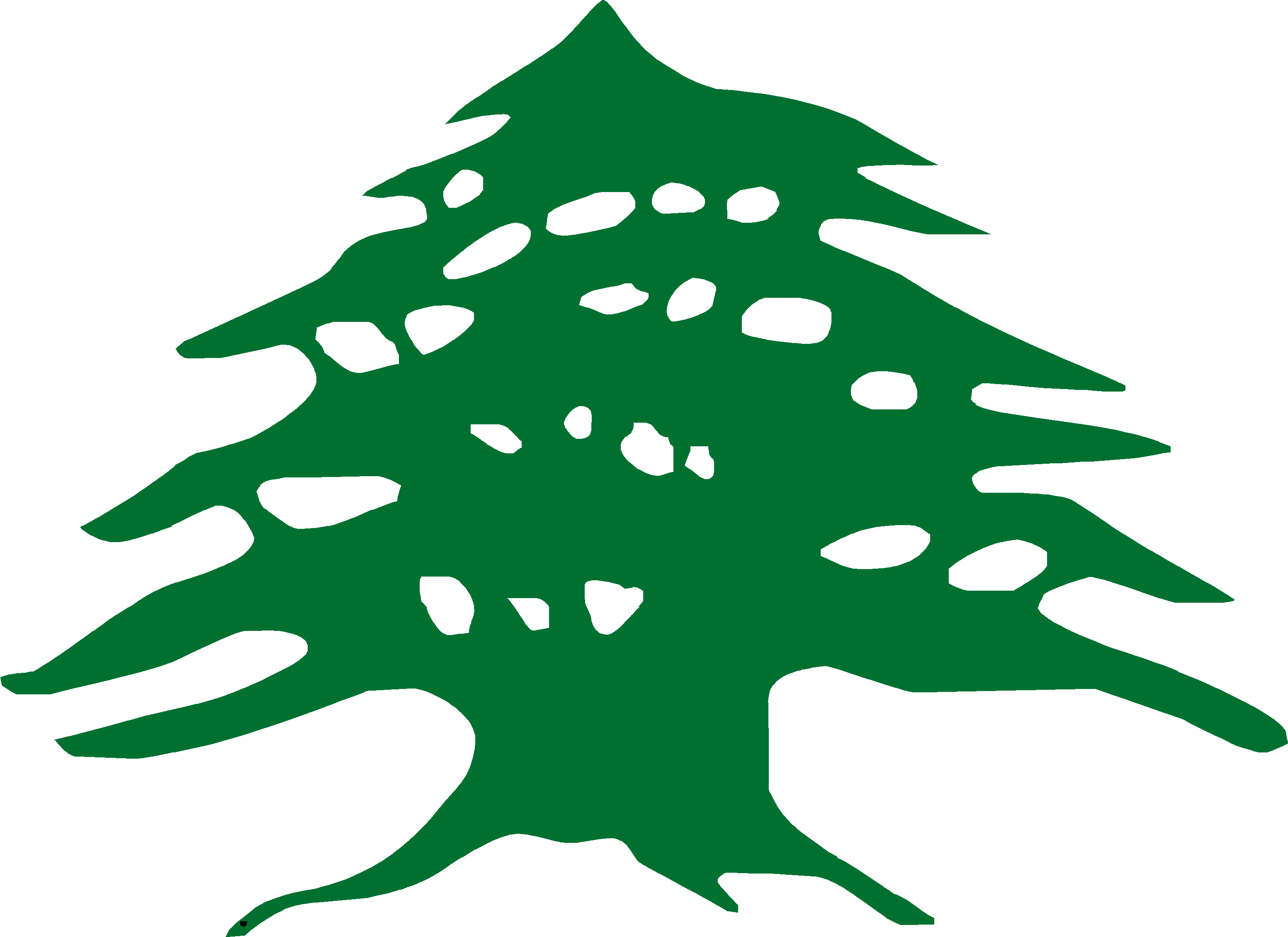 Coat Of Arms Of Lebanon (3106x2259), Png Download