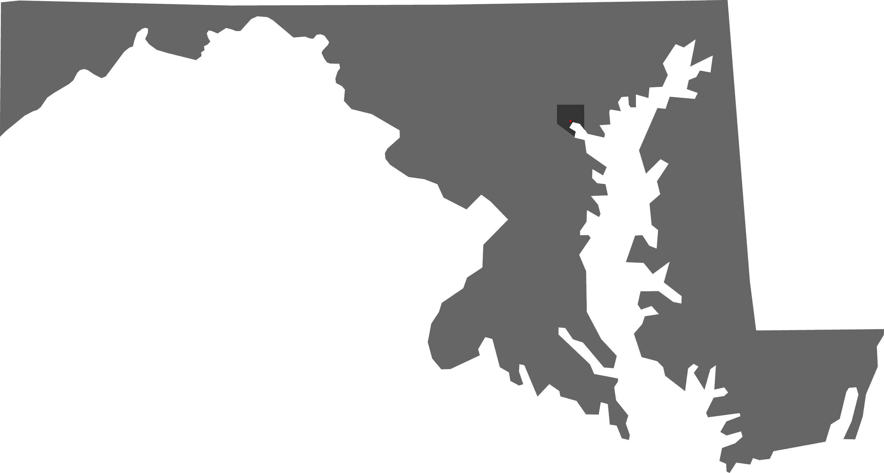 Maryland - Maryland State (3000x1605), Png Download