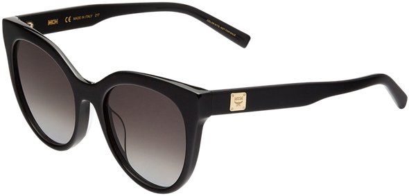 Mcm Cat Eye Logo Plaque Sunglasses Meg7a2i05bk001 Alternateview2 - Square Frame Black Gucci Sunglasses (712x770), Png Download