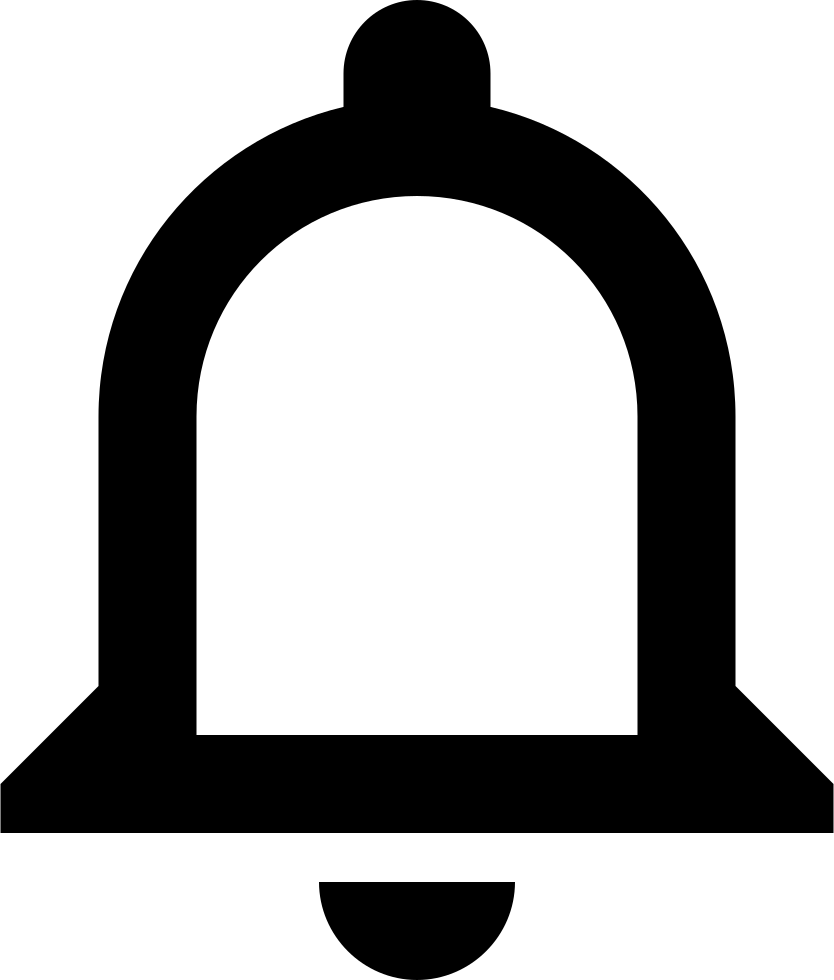 Ic Svg Icon Free - Sininho De Notificação Png (834x980), Png Download