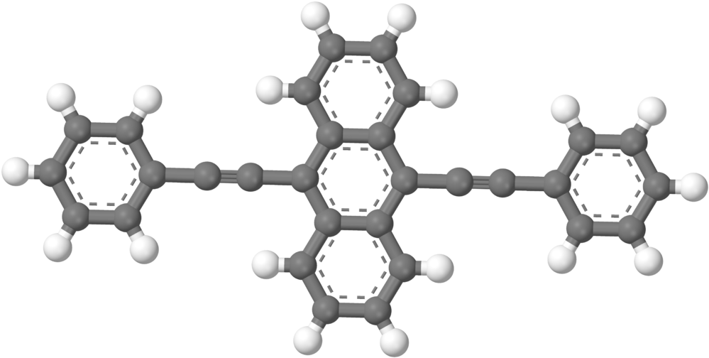 9,10 Bis Anthracene 3d Balls - Important Biochemicals And Organic Compounds [book] (1024x529), Png Download