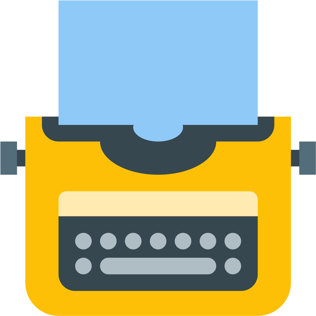 Typewriter With Paper Icon - Maquina De Escribir Icono Png (1600x1600), Png Download
