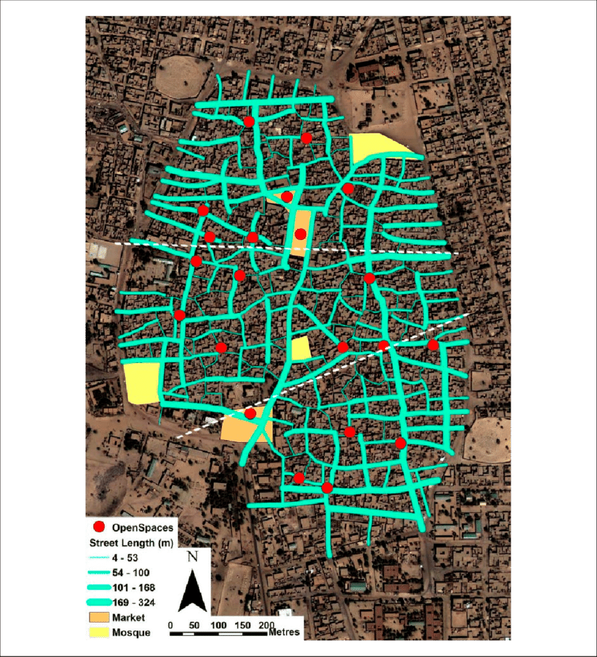 Analysis Of Timbuktu Street Network In Gis - Poster (850x936), Png Download