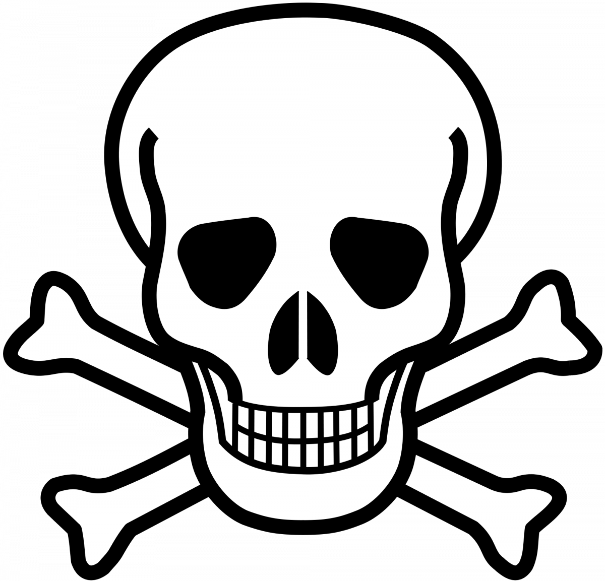 Chemicals - Skull And Crossbones (1200x1153), Png Download