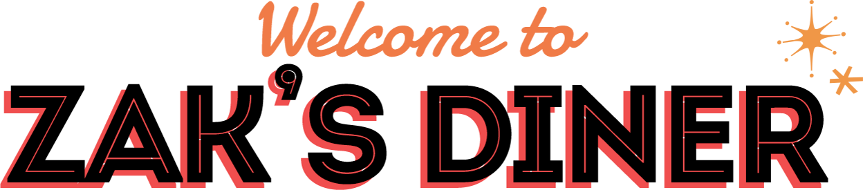 Welcome To Zak's Diner - Zak's Diner (1248x275), Png Download