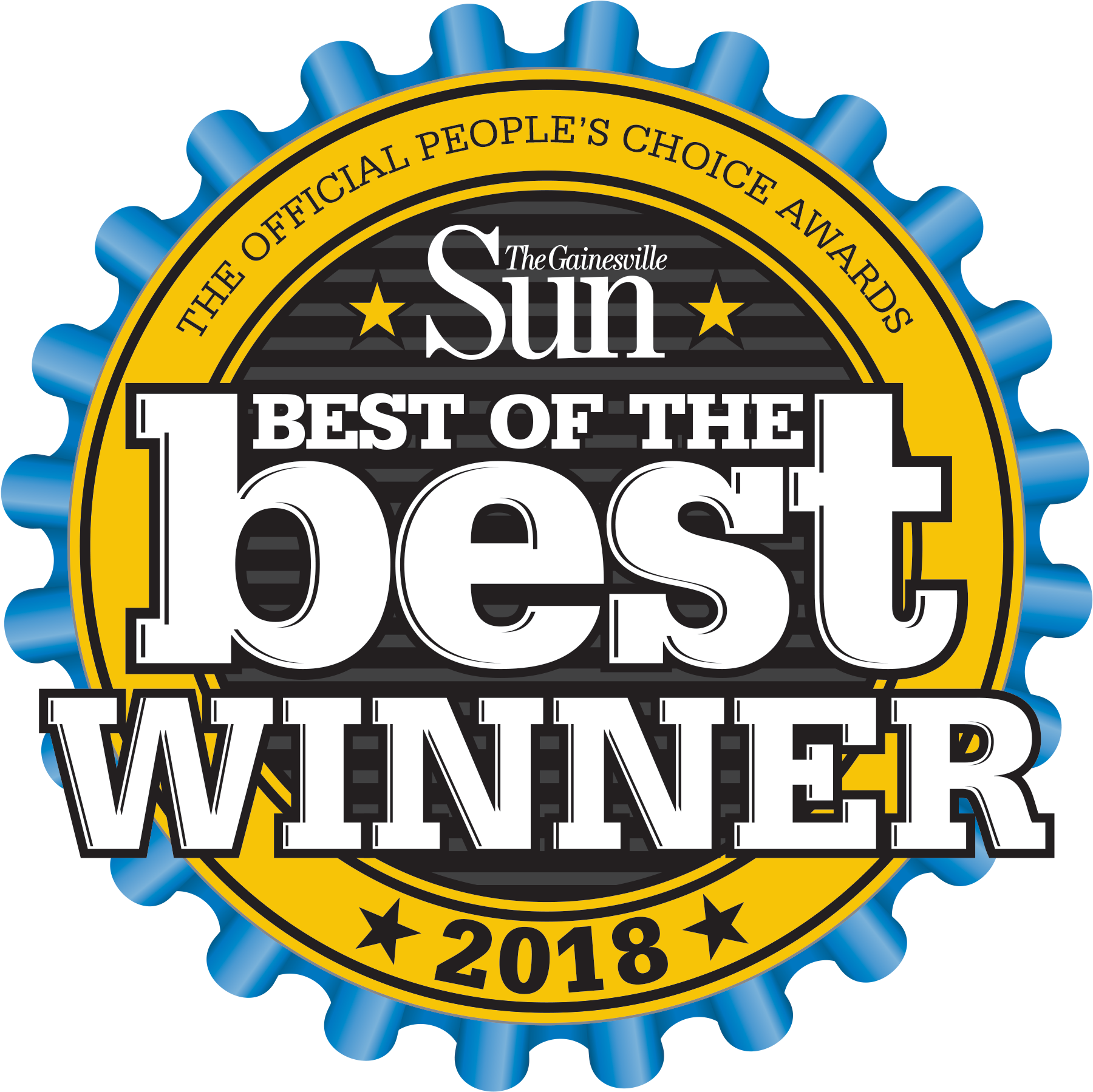 "best Diner 2016, 2017 & 2018" - 2018 Best Of The Best Gainesville Sun (1846x1825), Png Download