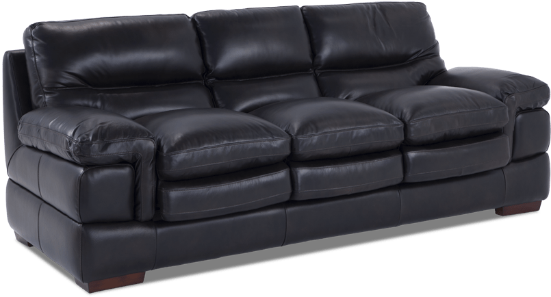 Carter Leather Sofa - Couch (846x534), Png Download