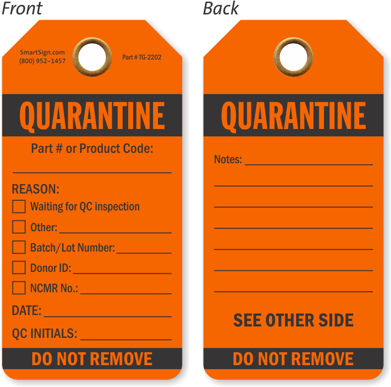 Quarantine Do Not Remove Qa Approved Tag - Qc Passed Tag (800x800), Png Download