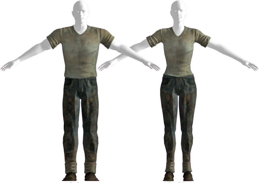 Memphis Kid Outfit - Fallout New Vegas Memphis Kid Outfit (900x649), Png Download