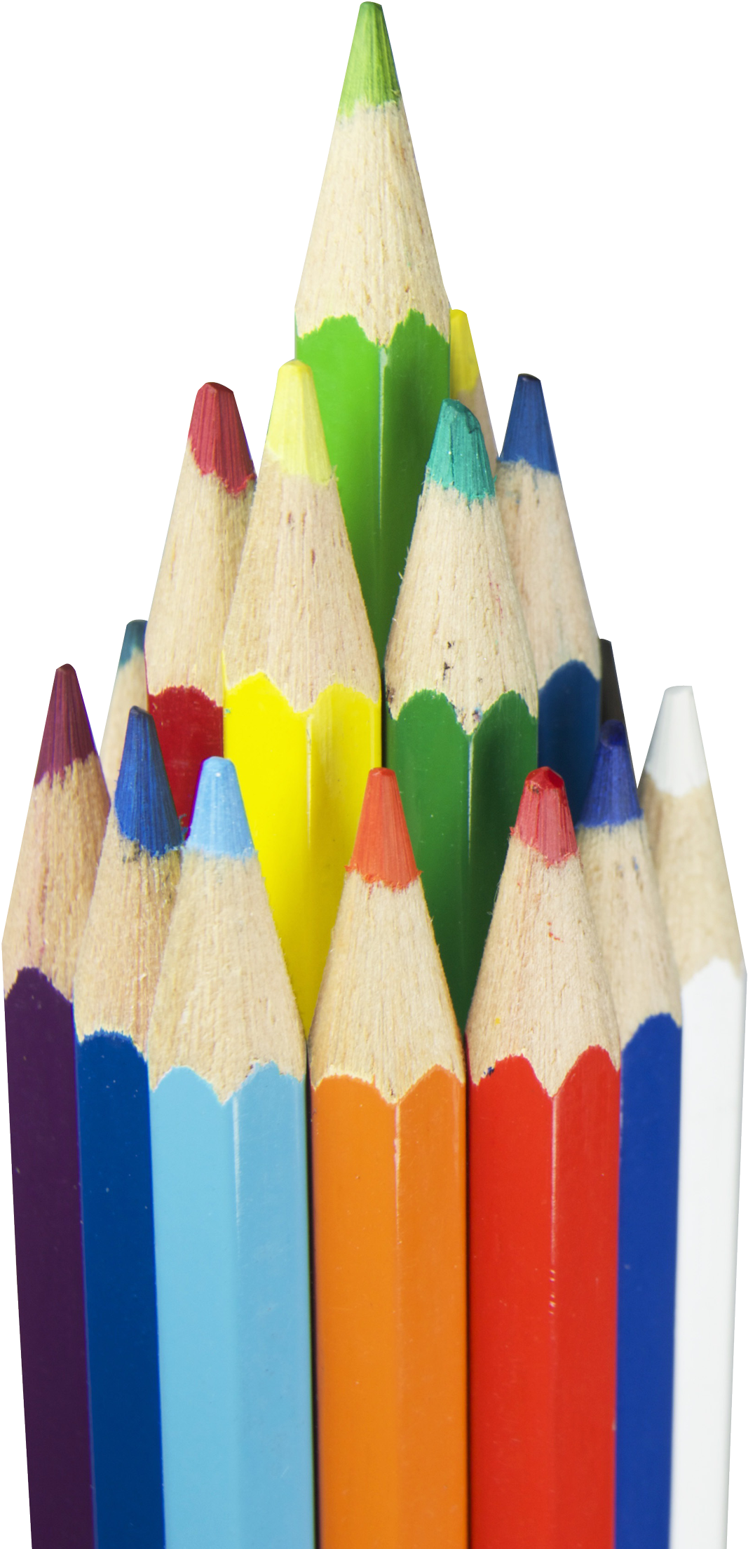 Color Pencils Transparent Png Image - Color Pencil Png (1400x2314), Png Download