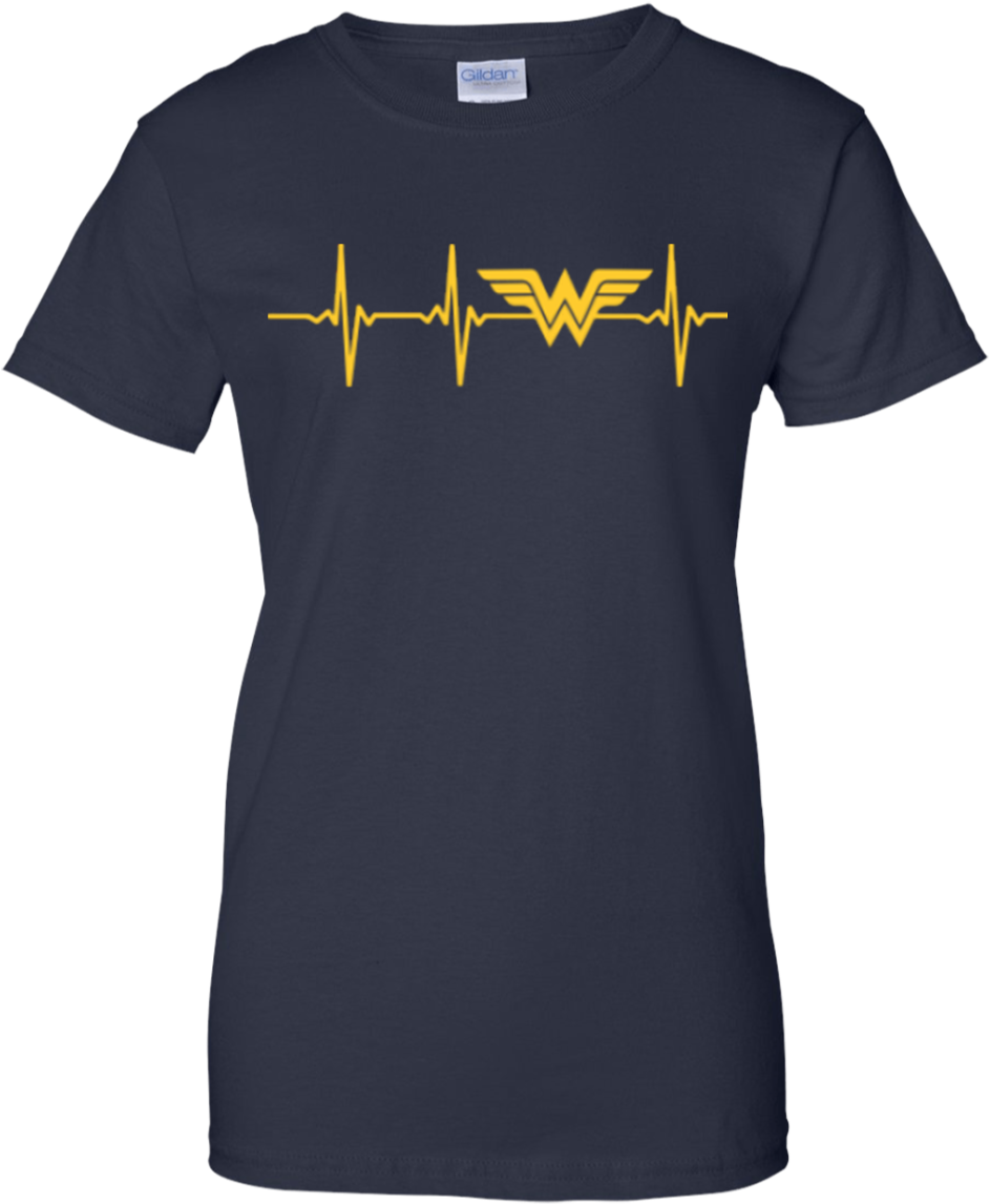 Wonder Woman Heartbeat - Shirt (1155x1155), Png Download