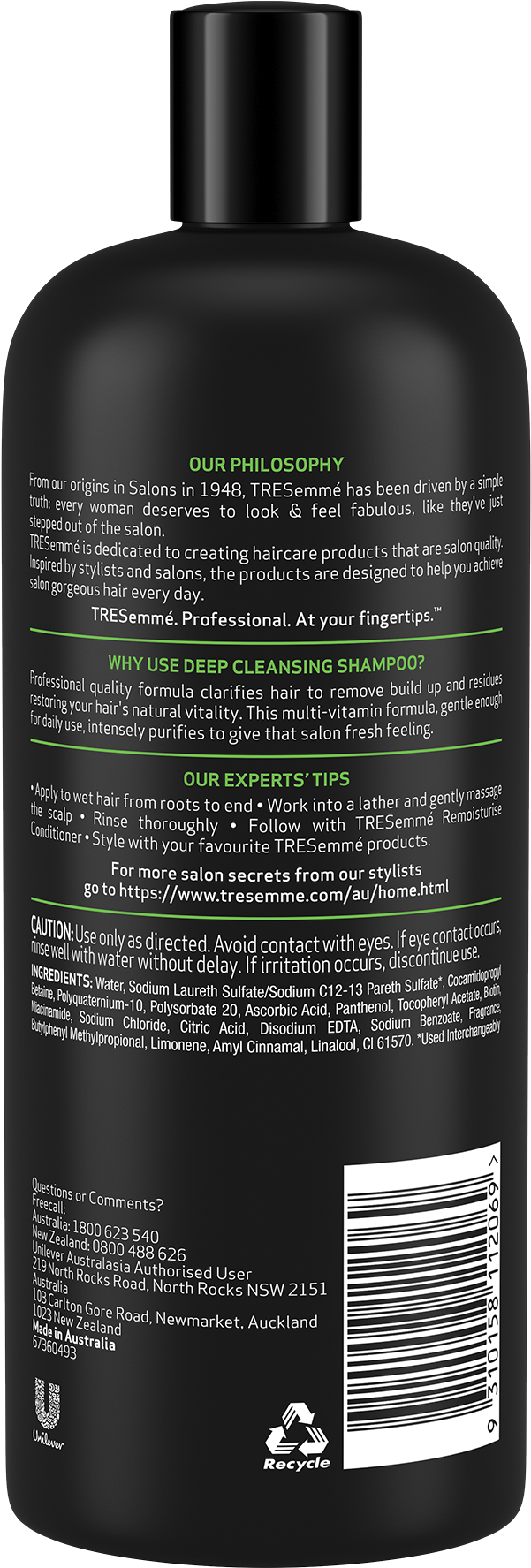 Tresemmé Moisture Rich Shampoo (2048x2048), Png Download