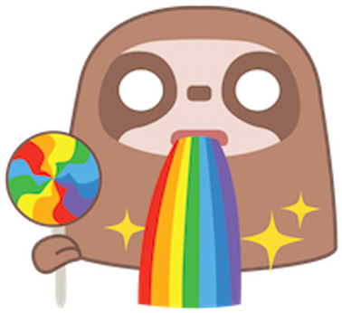 Snapchat Stickers Png - Sloth Snapchat (800x500), Png Download