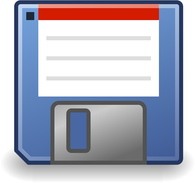 Save Cyan Blue Square Button Stock Photo - Clip Art Floppy Disk (777x720), Png Download