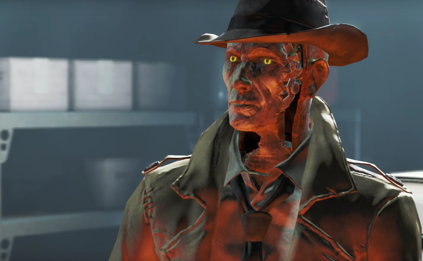 Nick Valentine - Nick Valentine Fallout 4 (1476x910), Png Download