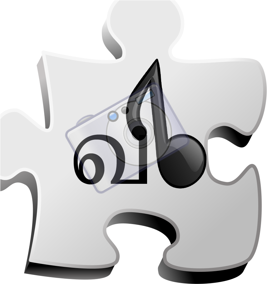 Music Icon - 3d Puzzle Piece Png (1000x1000), Png Download