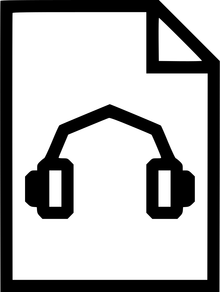 Headphone Music Audio Song Play Mp Comments - Scalable Vector Graphics (738x980), Png Download