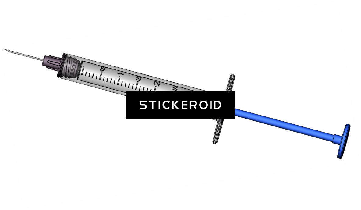 Syringe In Hand - Syringe Png (1185x689), Png Download