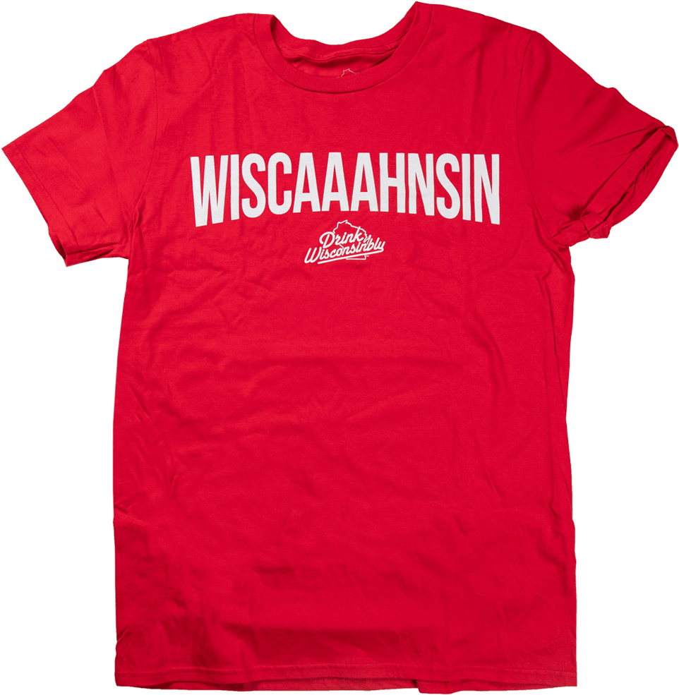 Drink Wisconsinbly Wiscaaahnsin Red T-shirt - Scranton Shirt The Office (1023x1024), Png Download