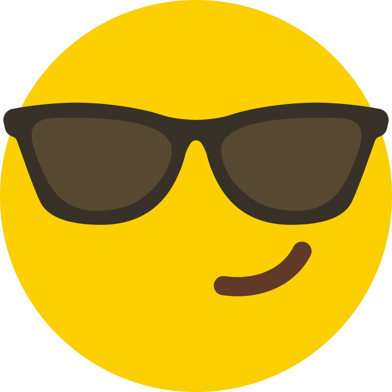 Smiley Face Emoji Emoticon Symbol Vinyl Cell Phone - Sunglass Emoji (800x800), Png Download