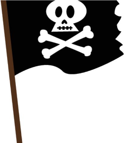Jolly Roger Flag Cartoon (640x480), Png Download